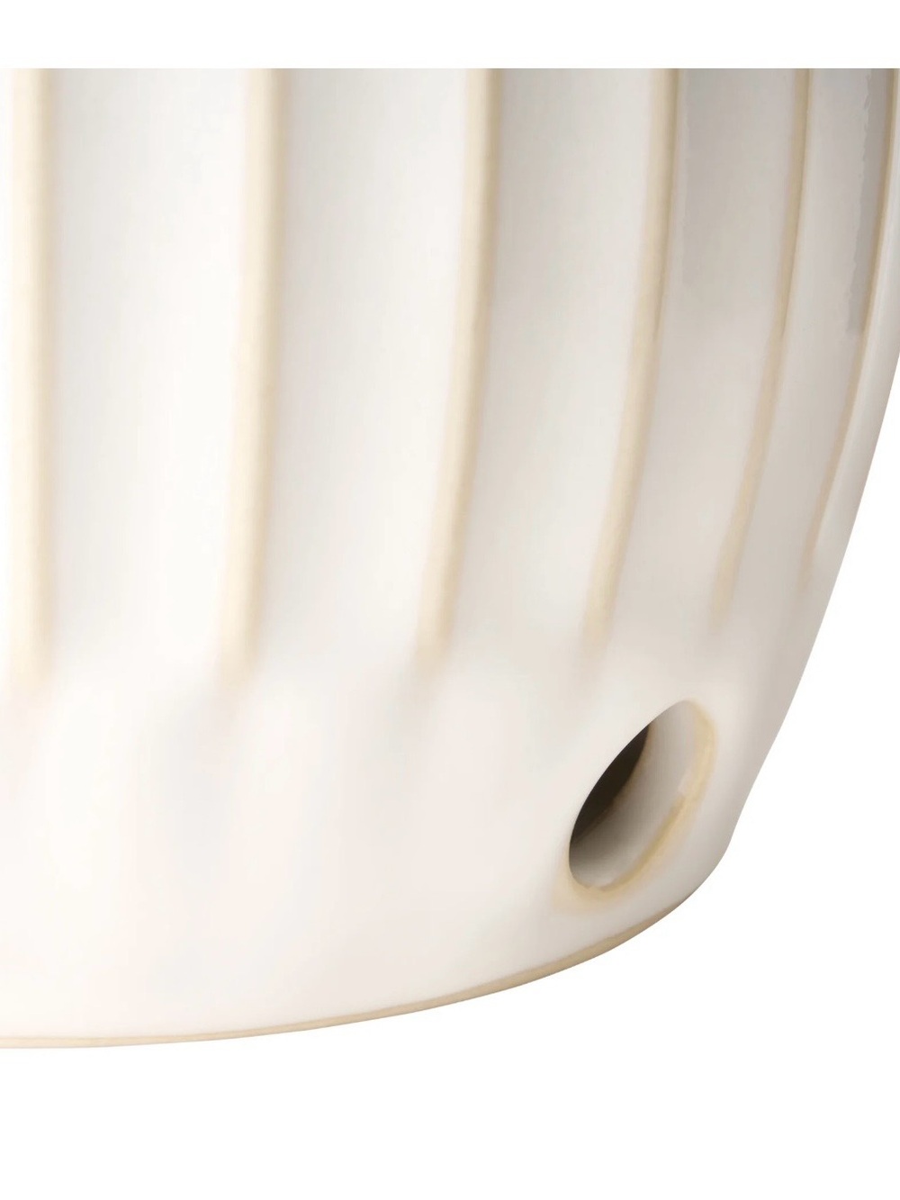 Pioneer Woman Colette Stoneware Garlic Keeper, White - Picture 3 of 4